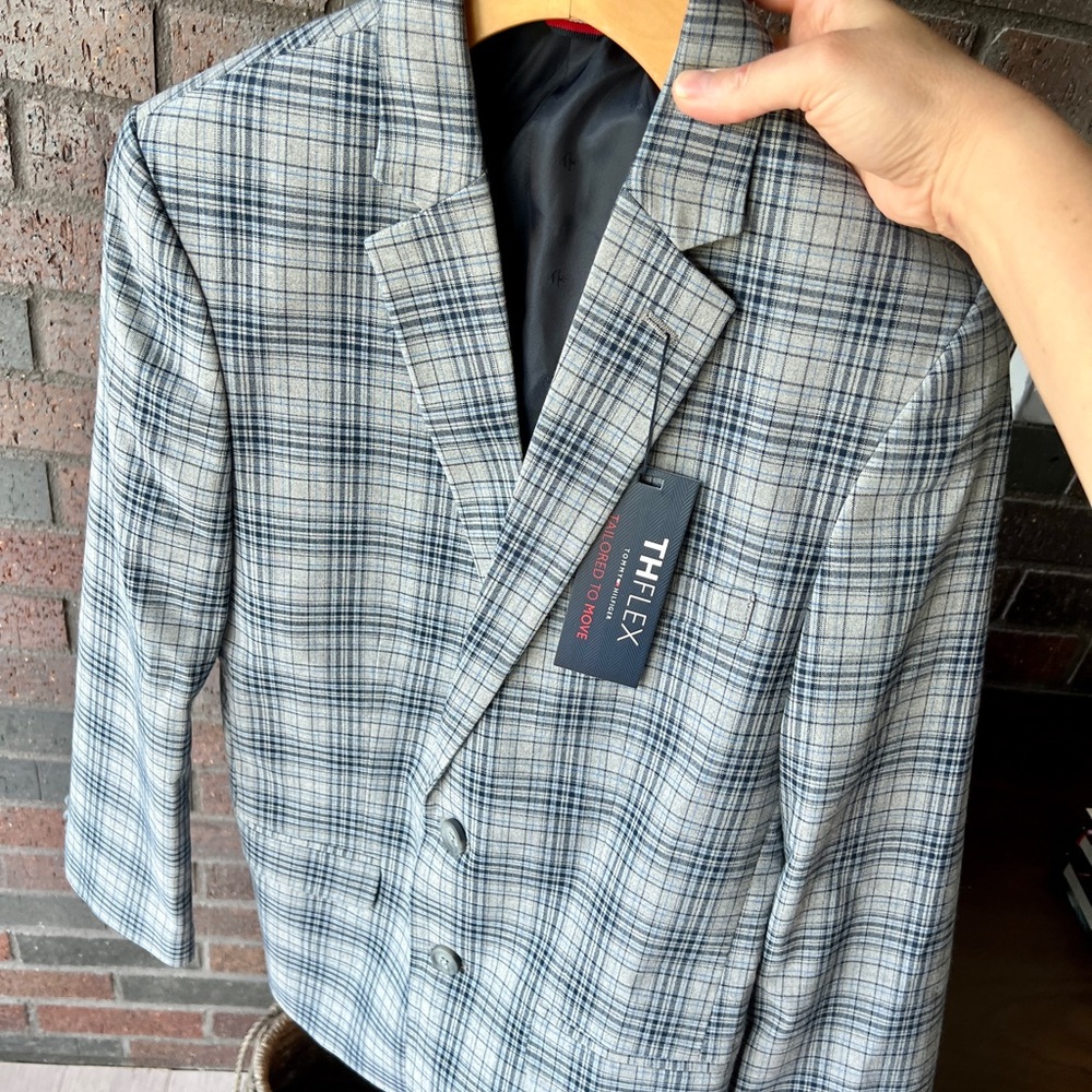 Tommy Hilfiger Big Boys Windowpane sport jacket size 14